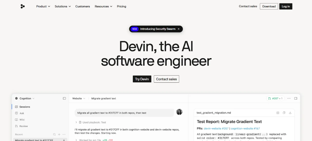 Devin ekran görüntüsü