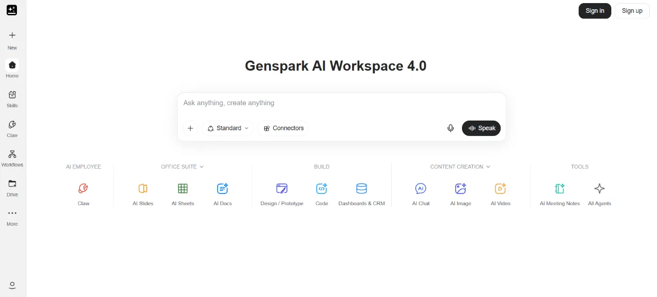 Genspark ekran görüntüsü