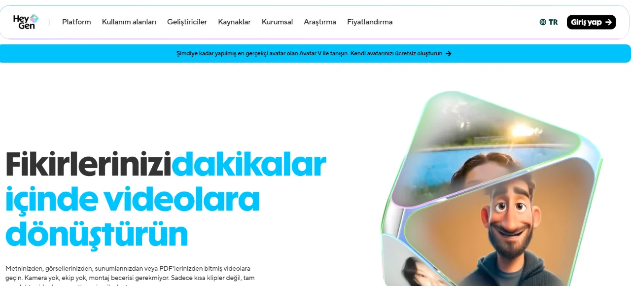 HeyGen ekran görüntüsü