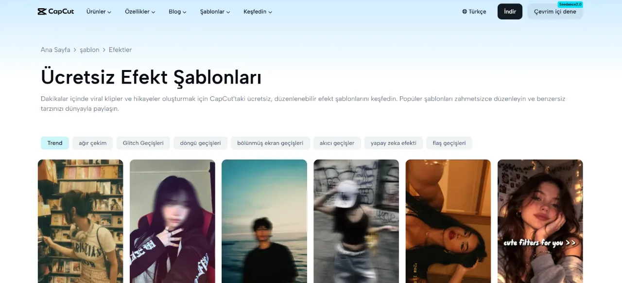 CapCut ekran görüntüsü