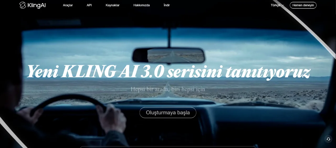 Kling AI ekran görüntüsü