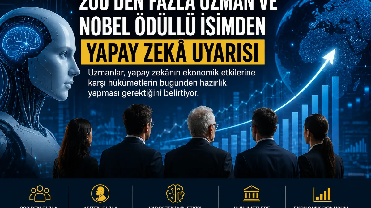 200'den Fazla Uzman ve Nobel Ödüllü İsimden Yapay Zekâ Uyarısı: Ekonomik Dönüşüm Beklenenden Daha Hızlı Olabilir